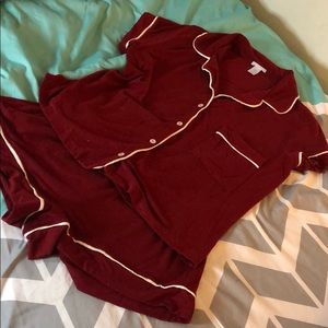 Shirt and short pajama set